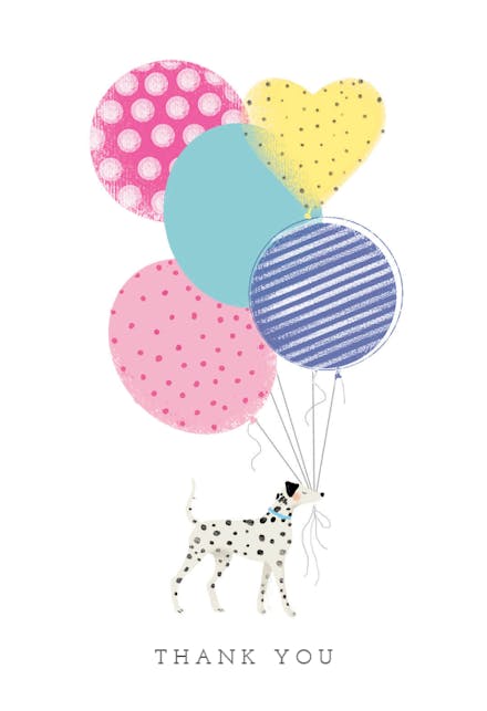 Balloon Trick - Tarjeta De Agradecimiento