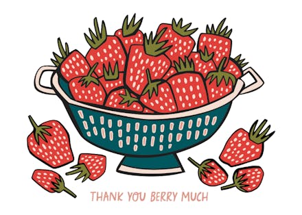 Berry Sweet - Tarjeta De Agradecimiento