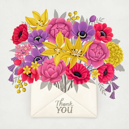 Blossom envelope - Thank You Card For Teacher