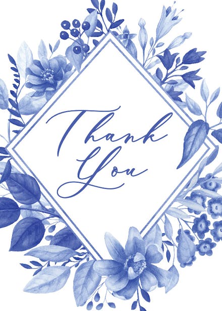 Printable, customizable thank you card templates