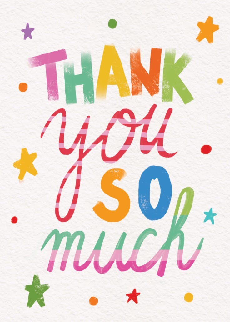 Bright & cheerful thanks - events poster