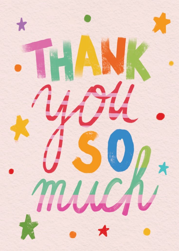 Bright & cheerful thanks - teachers day poster