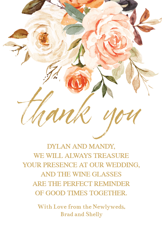 Plain and pure - Wedding Thank You Card (Free) | Greetings Island