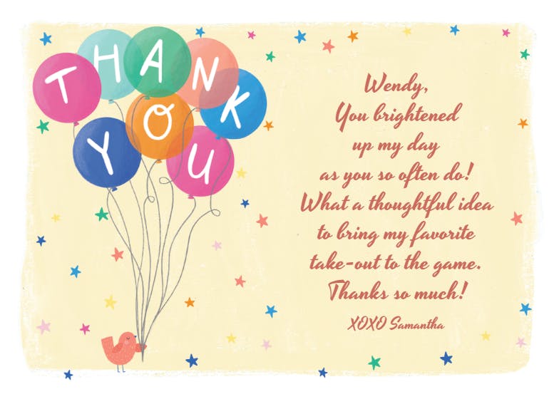 Chipper Chirper - Thank You Card Template (Free) | Greetings Island