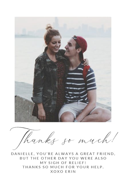 Face to Face - Thank You Card