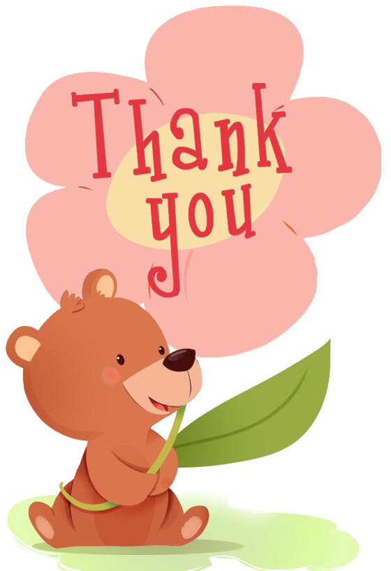 For your generosity - thank you card