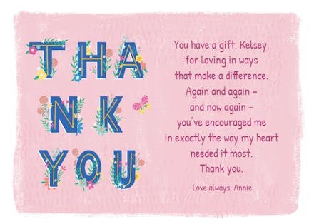 Growing Thanks - Thank You Card