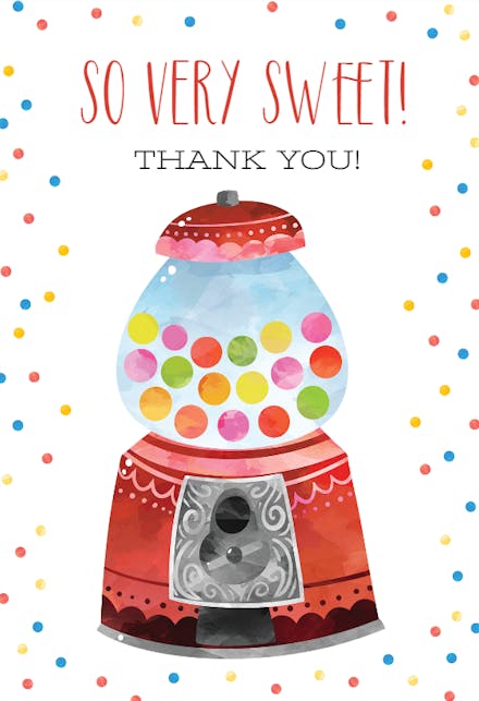 Gumball - Thank You Card