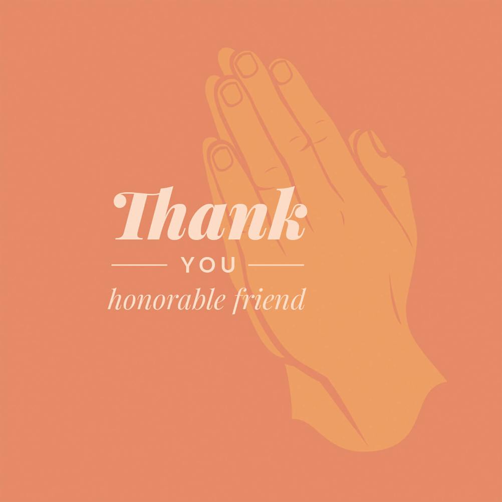 Much thanks - thank you card