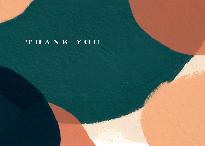 Paintery - thank you card