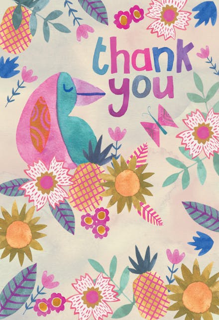 Pineapple Paradise - Tarjeta De Agradecimiento