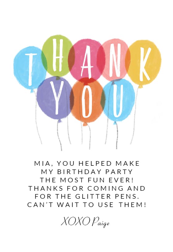 Rising appreciation -  free thank you card