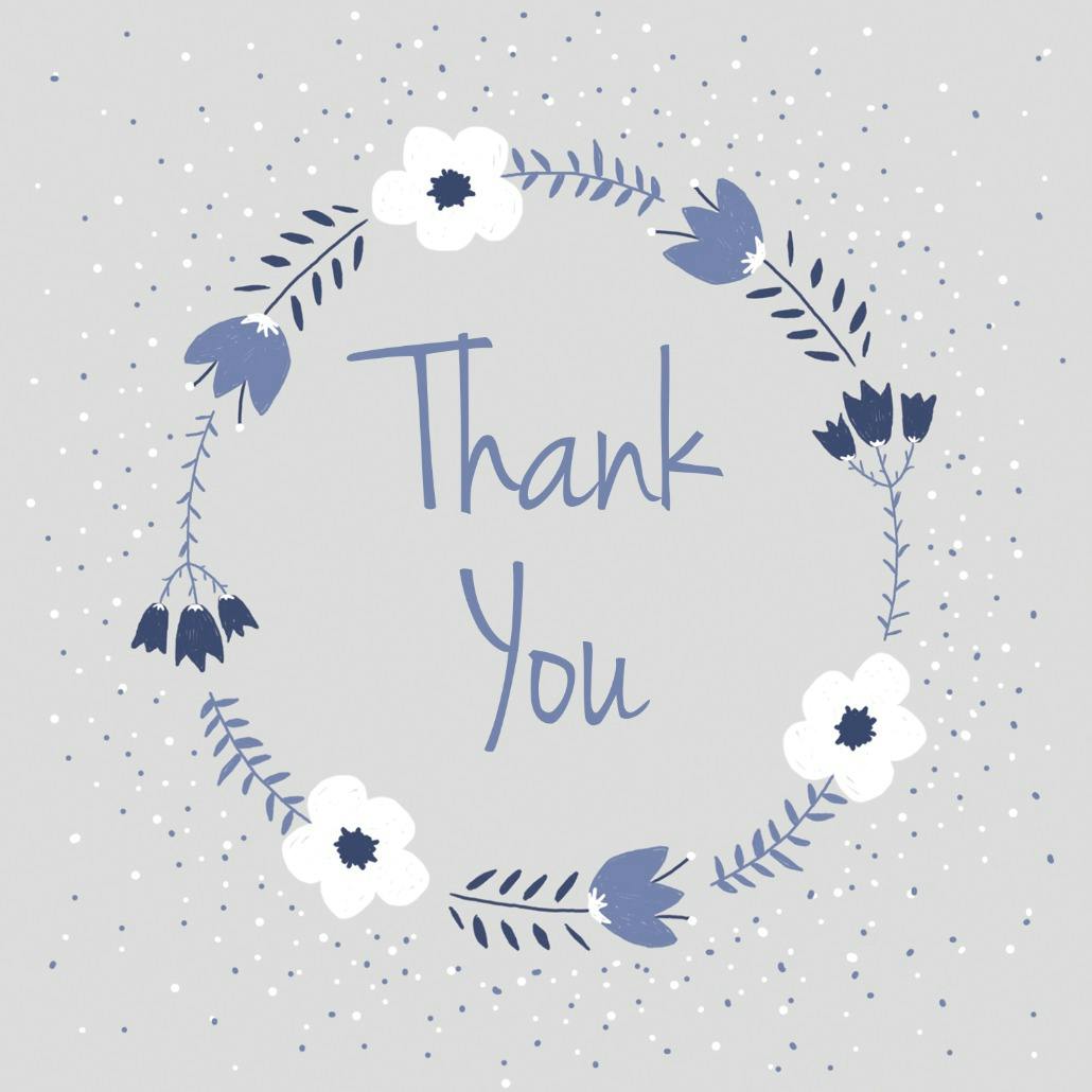 Sprinkling of thanks - thank you card