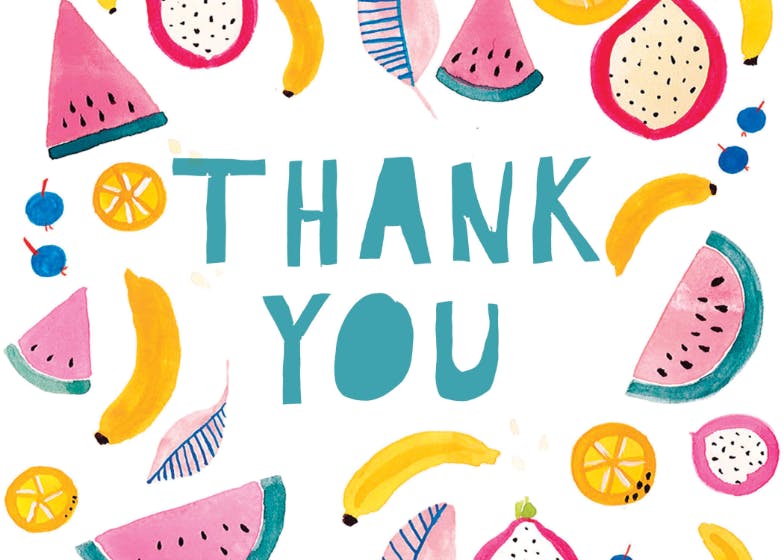 Summer vibes - thank you card