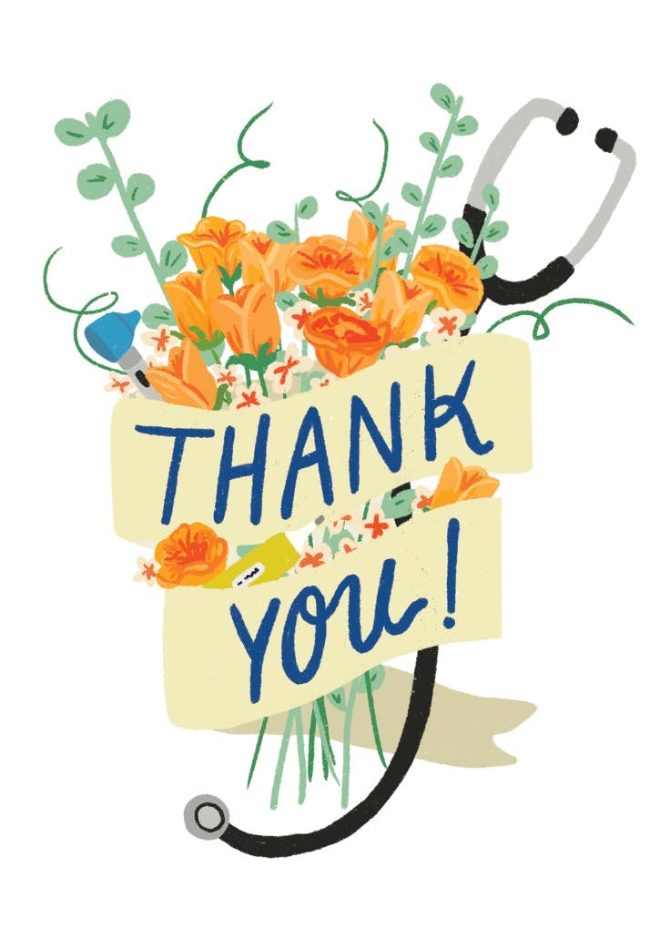 Thank you medical - thank you card