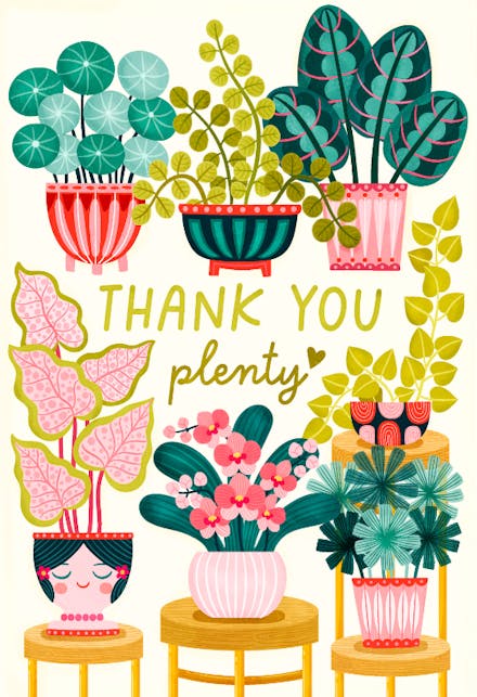 Thank You Plenty - Thank You Card