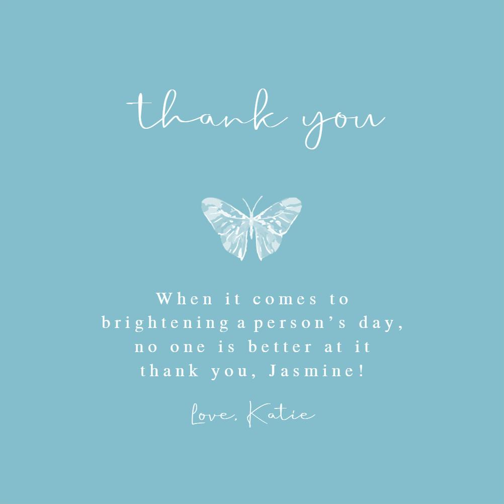 Thankful wings - thank you card
