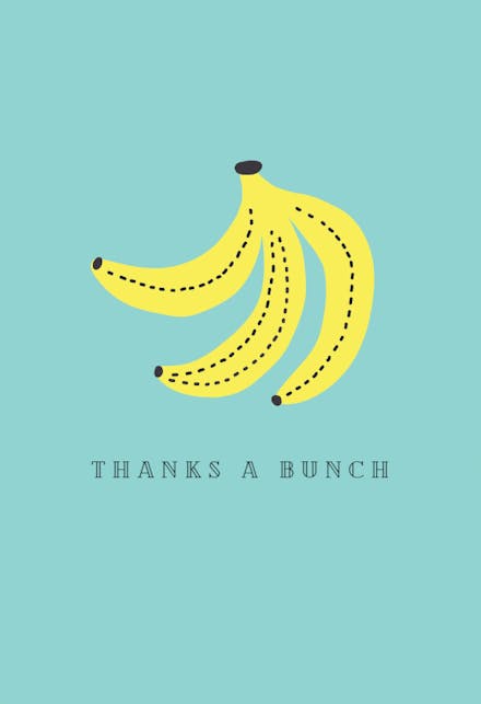 Thanks a Bunch - Thank You Card