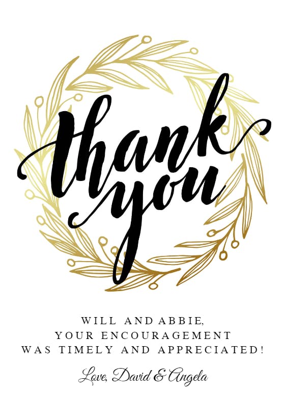 Thanks all around -  free thank you card