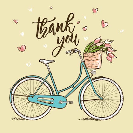 Trailing Thankfulness - Thank You Card