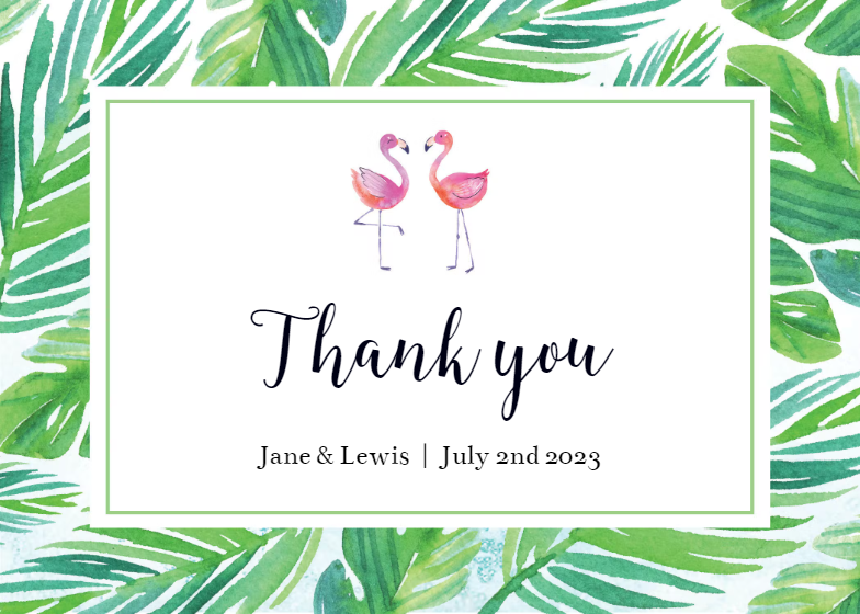 Tropical - Baby Shower Thank You Card (free) | Greetings Island