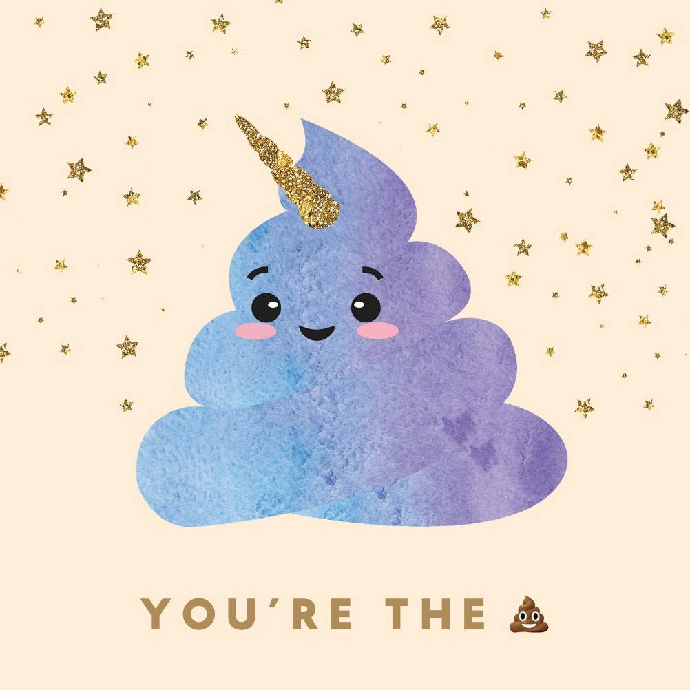Unicorn wisdom - thank you card