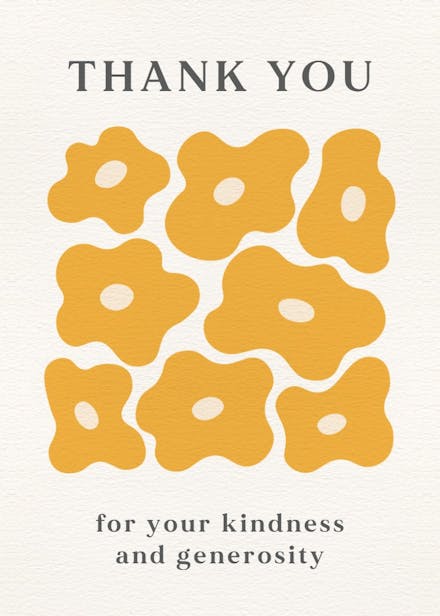 Vivid screenprints - wedding thank you card