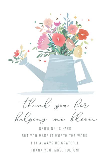 Well Watered - Thank You Card