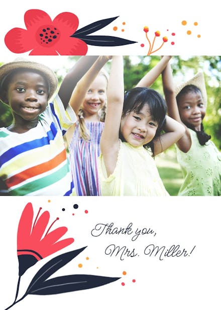 Heart Teacher - Thank You Card For Teacher (Free) | Greetings Island