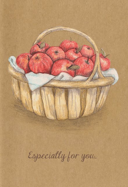 Bushels of Thanks - Thank You Card For Teacher