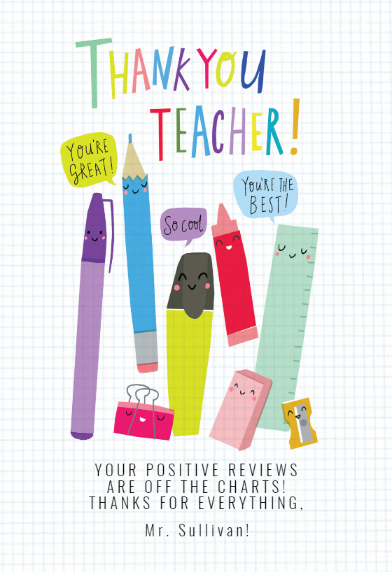 Excellent Educator - Thank You Card For Teacher | Greetings Island