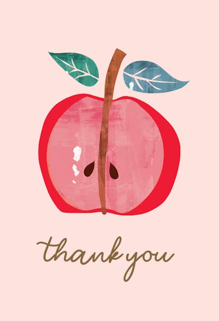 Happy Central - Thank You Card For Teacher