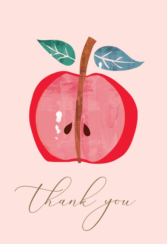 Happy central - thank you card for teacher