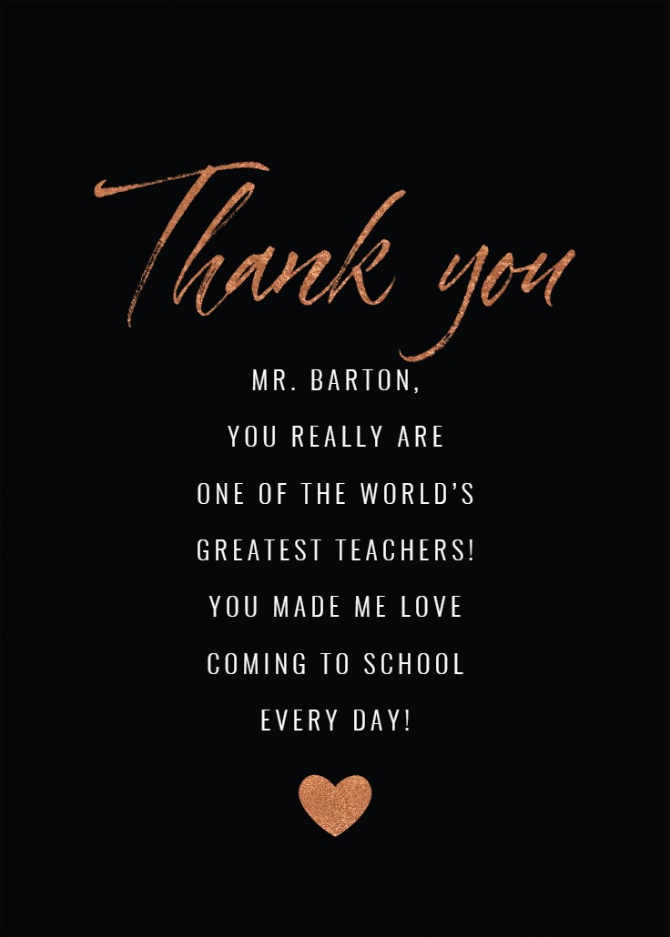 I Heart Teachers - Thank You Card For Teacher (Free) | Greetings Island