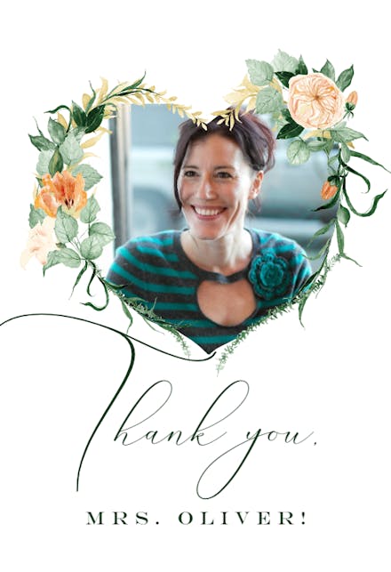 Indian Summer Love - Thank You Card For Teacher