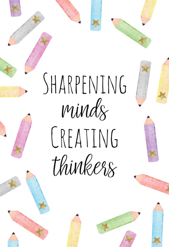 Sharp minds -  tarjeta de apreciación a un profesor gratis