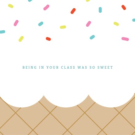 So Sweet - Thank You Card For Teacher