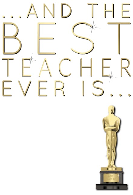 Teacher Oscar - Thank You Card For Teacher