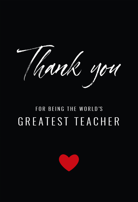 Thank You Teacher - Thank You Card For Teacher | Greetings Island