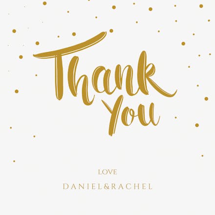 Spotlight - Wedding Thank You Card