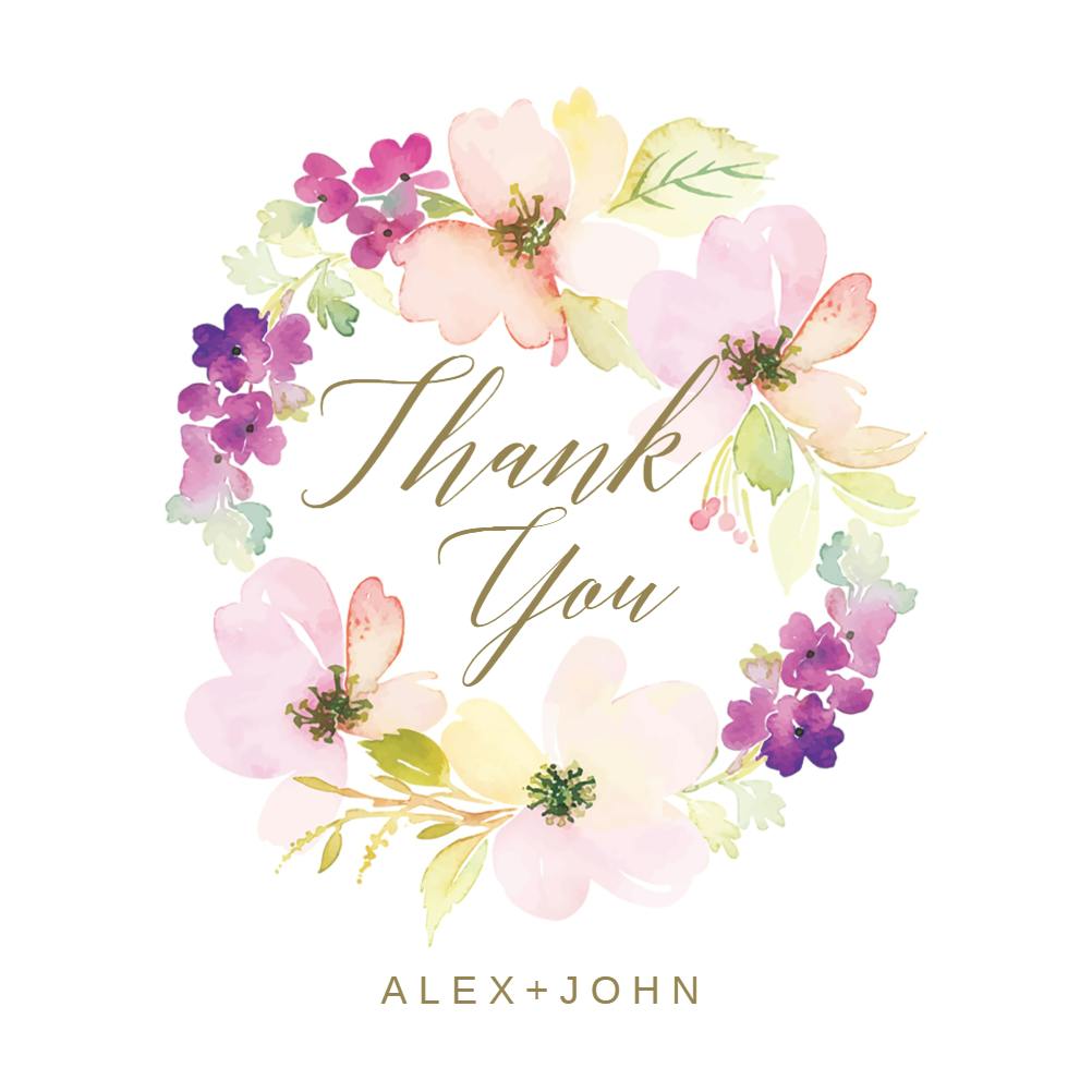 Thank You Circle - Wedding Thank You Card (Free) | Greetings Island