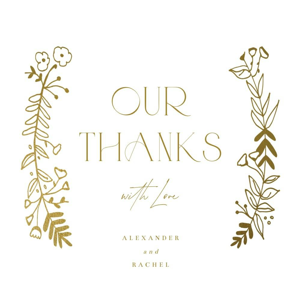 Thank you side by side - thank you card