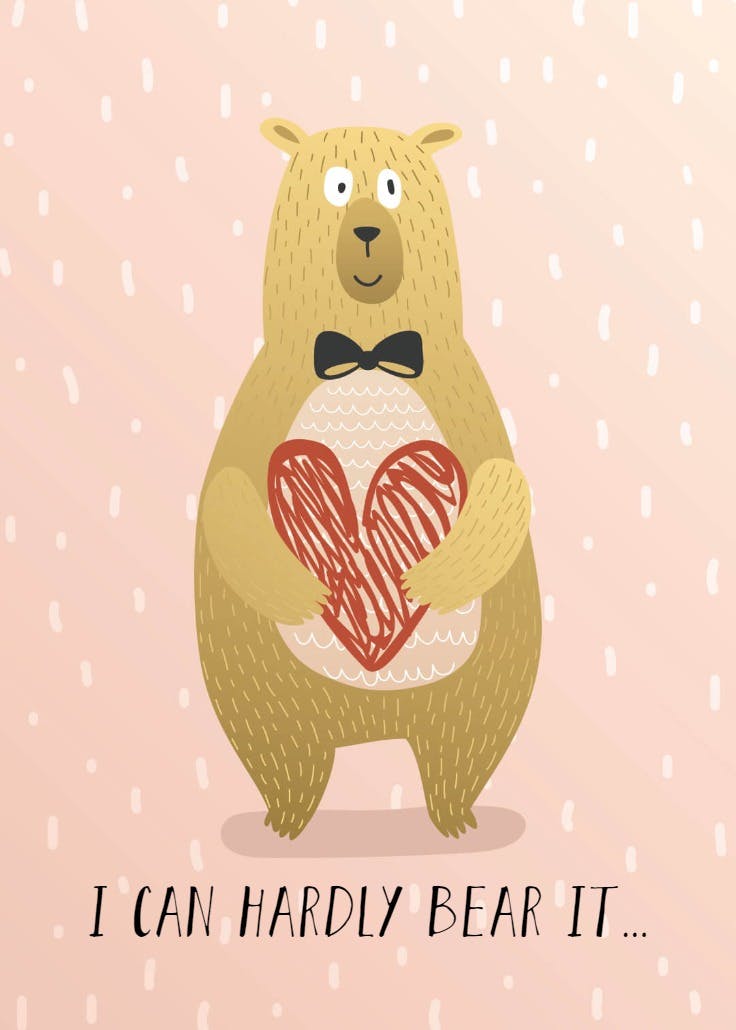 Bear with me - sorry card