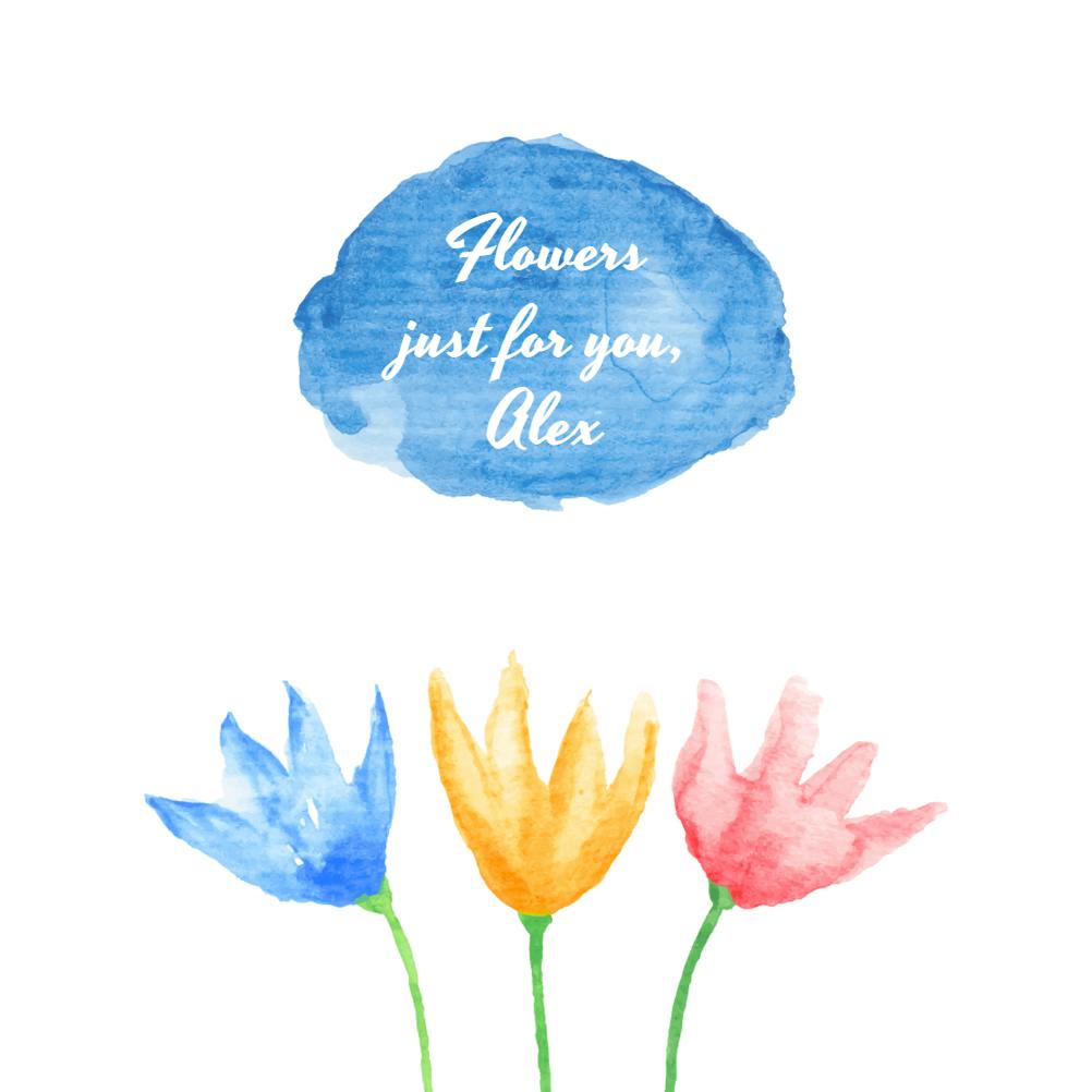 Flower speak -  tarjeta de pensamientos y sentimientos