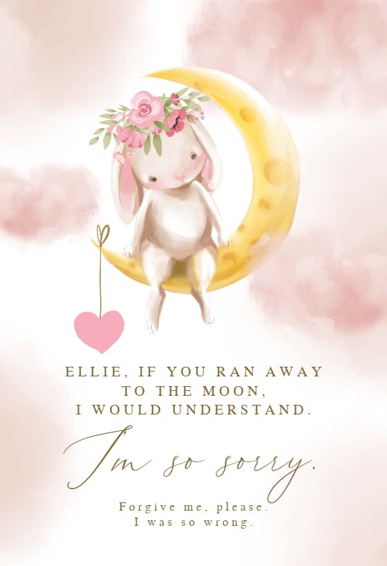 Moon rider - sorry card
