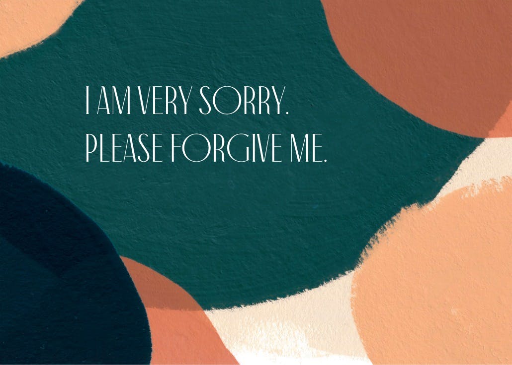 Paintery - sorry card