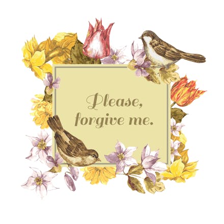 Sincere request - sorry card