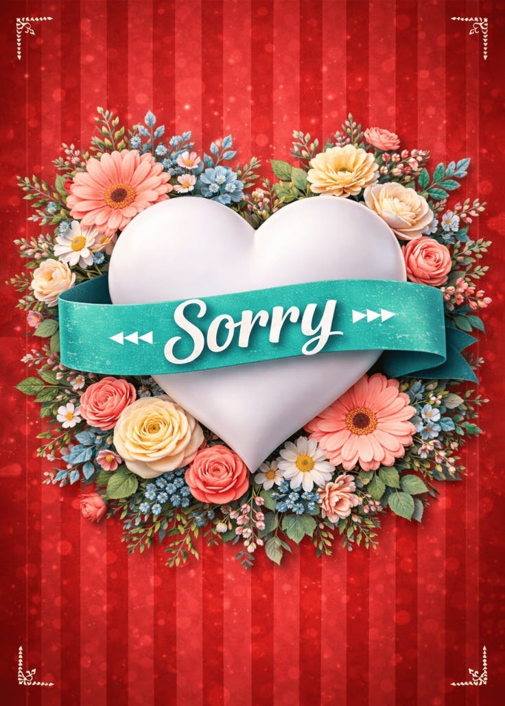 So sorry - sorry card