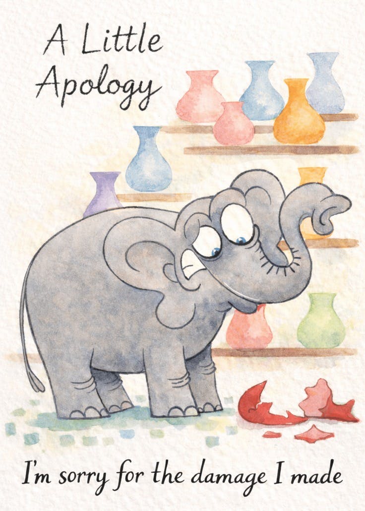 Sorry for the damage i made - sorry card