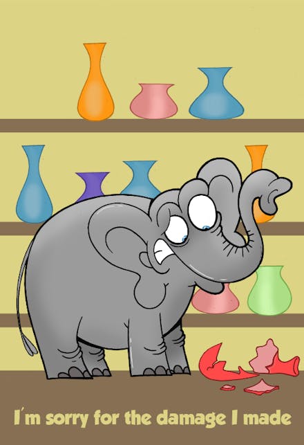 Sorry for The Damage I Made - Sorry Card